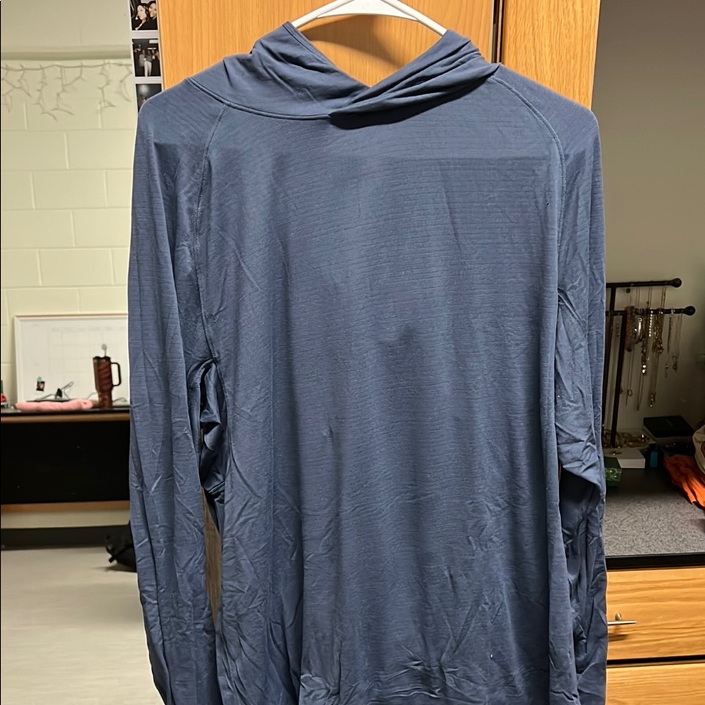 Blue Long Sleeve Hoodie